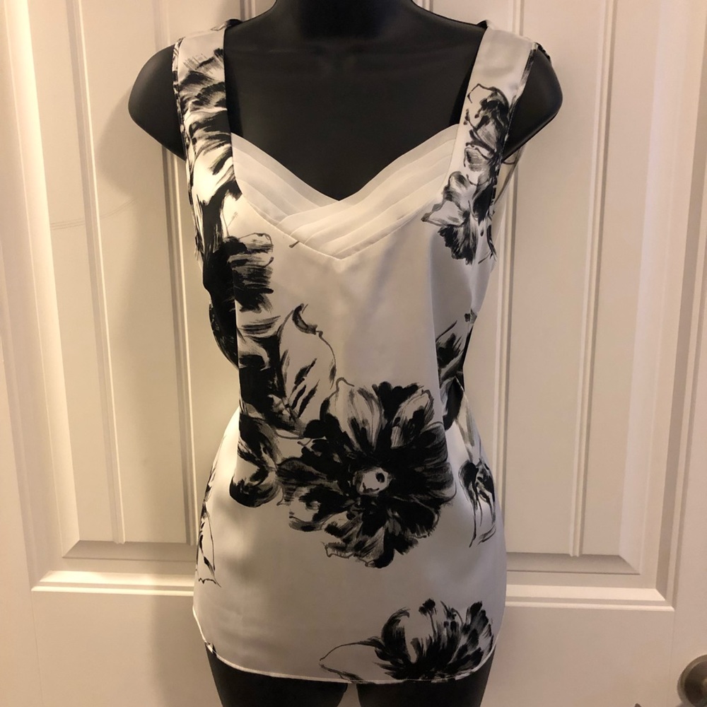 Ann Taylor Factory Sleeveless Charmeuse Blouse